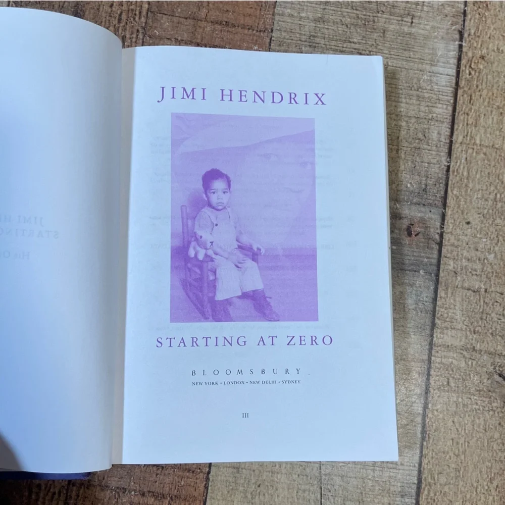 Jimi Hendrix: His Own Story Starting at Zero Hardcover Music Biography